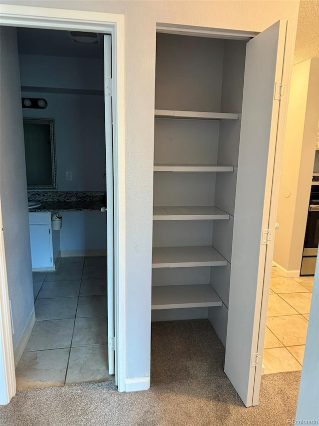 view of closet
