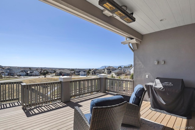 1877 Walnut Creek Ct, Colorado Springs, CO 80921 - wooden deck with a residential view