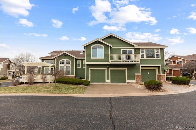 19437 E Mann Creek Dr Unit A, Parker, CO 80134 - craftsman-style home with a pergola, concrete driveway, and a garage