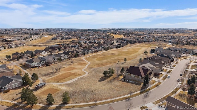 bird's eye view featuring a residential view