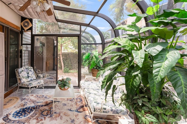 4034 S Atchison Way, Aurora, CO 80014 - sunroom / solarium with a ceiling fan