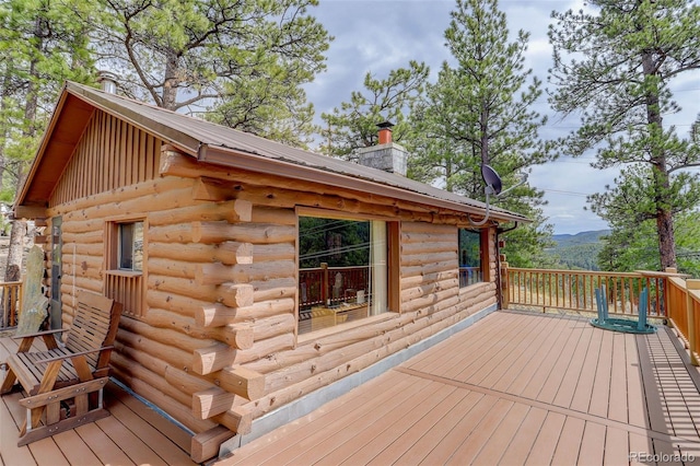 307 Virginia Rd, Bailey, CO 80421 - view of wooden deck
