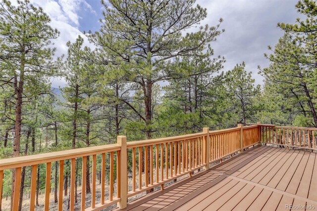 307 Virginia Rd, Bailey, CO 80421 - view of wooden deck