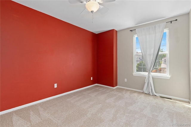 8982 Miners Pl, Highlands Ranch, CO 80126 - carpeted spare room with a ceiling fan and baseboards