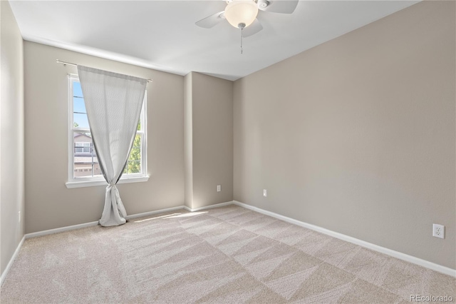 8982 Miners Pl, Highlands Ranch, CO 80126 - spare room with carpet, plenty of natural light, and ceiling fan