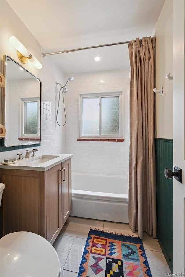 2965 S Gilpin St, Denver, CO 80210 - full bathroom with shower / bath combination with curtain and vanity