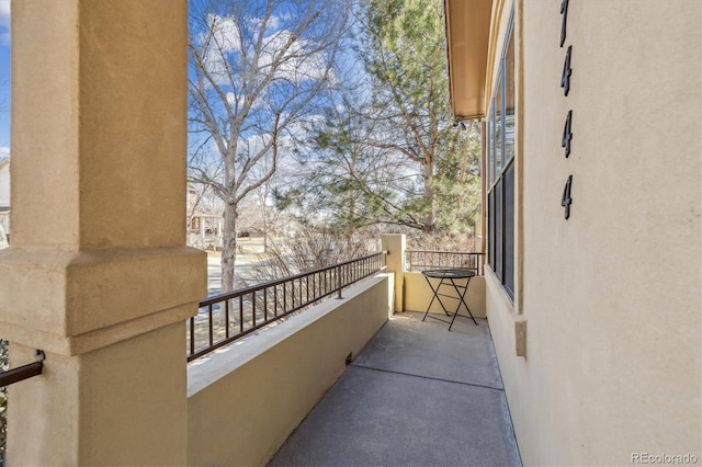 view of balcony