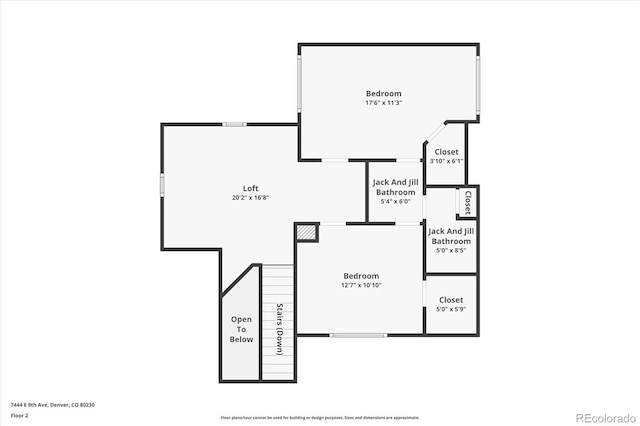 7444 E 9th Ave, Denver, CO 80230 - home floor plan