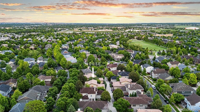 7444 E 9th Ave, Denver, CO 80230 - aerial view at dusk of a residential view