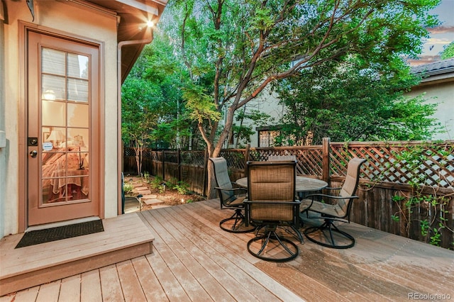 7444 E 9th Ave, Denver, CO 80230 - deck with outdoor dining area