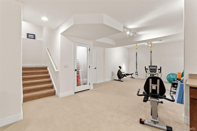 7444 E 9th Ave, Denver, CO 80230 - workout room with carpet and baseboards