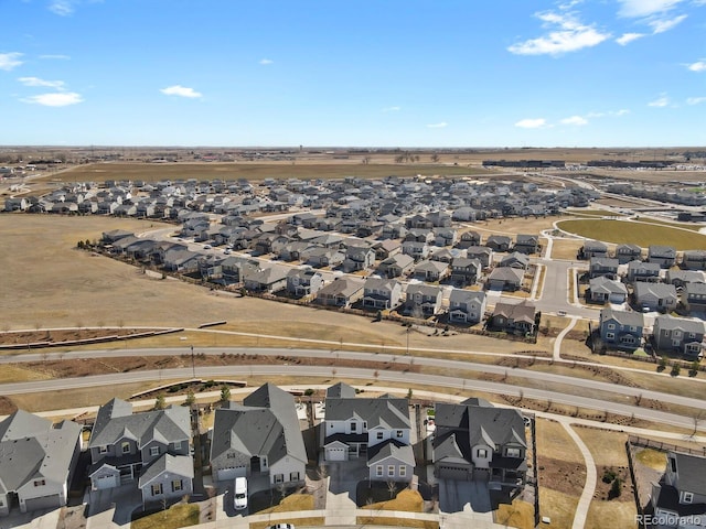 drone / aerial view with a residential view