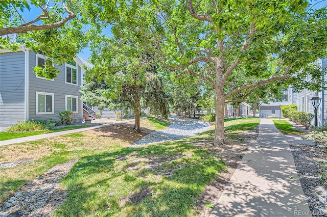 exterior space with a front lawn