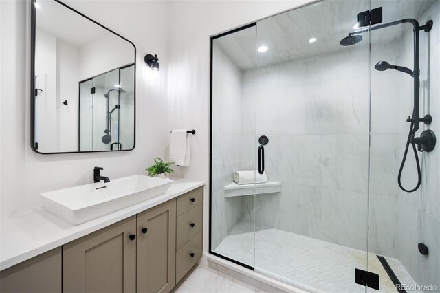 534 W Meadow Rd, Evergreen, CO 80439 - full bath featuring a shower stall and vanity