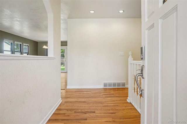 215 Sunland St, Louisville, CO 80027 - hallway with light wood-style flooring and recessed lighting