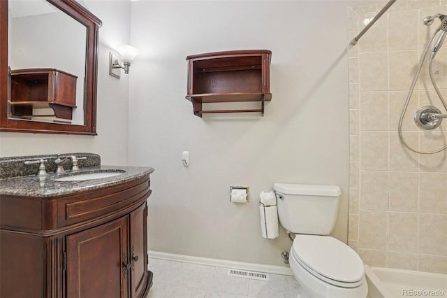 215 Sunland St, Louisville, CO 80027 - full bathroom with vanity, tiled shower, and tile patterned floors