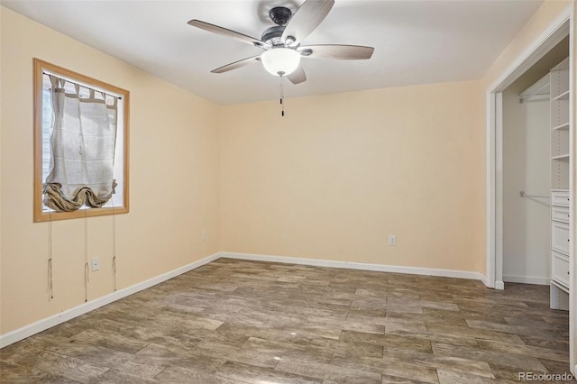 215 Sunland St, Louisville, CO 80027 - unfurnished bedroom with wood finished floors and ceiling fan