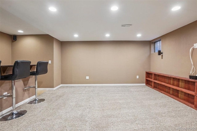 215 Sunland St, Louisville, CO 80027 - workout room featuring carpet floors and recessed lighting