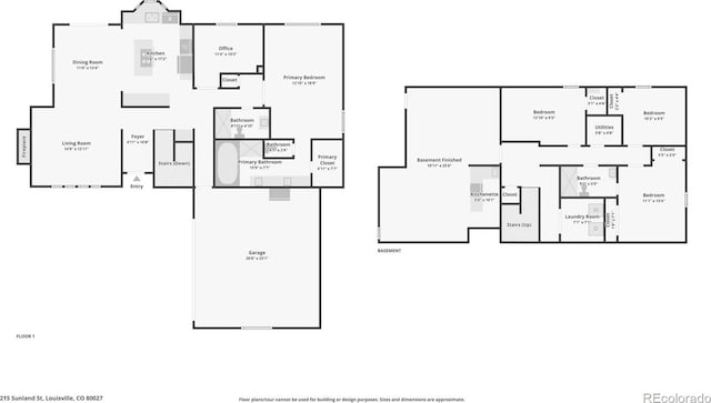 215 Sunland St, Louisville, CO 80027 - view of property floor plan
