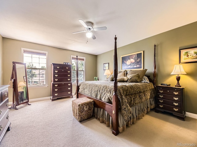9625 S Hackberry St, Highlands Ranch, CO 80129 - carpeted bedroom with baseboards and ceiling fan