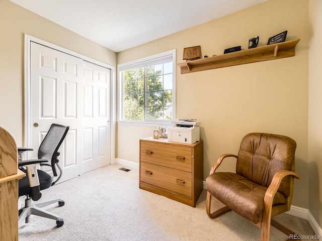 9625 S Hackberry St, Highlands Ranch, CO 80129 - home office with light colored carpet and baseboards