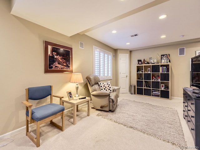 9625 S Hackberry St, Highlands Ranch, CO 80129 - living area with carpet floors and recessed lighting