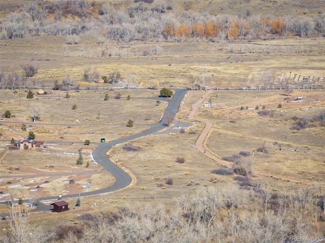 drone / aerial view featuring a rural view