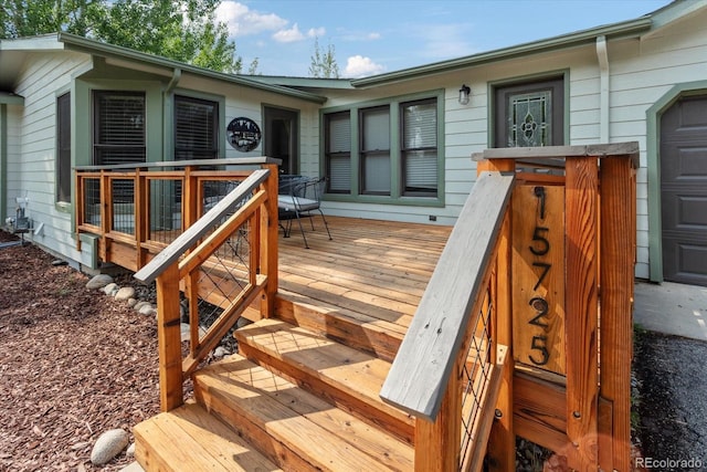 view of wooden terrace