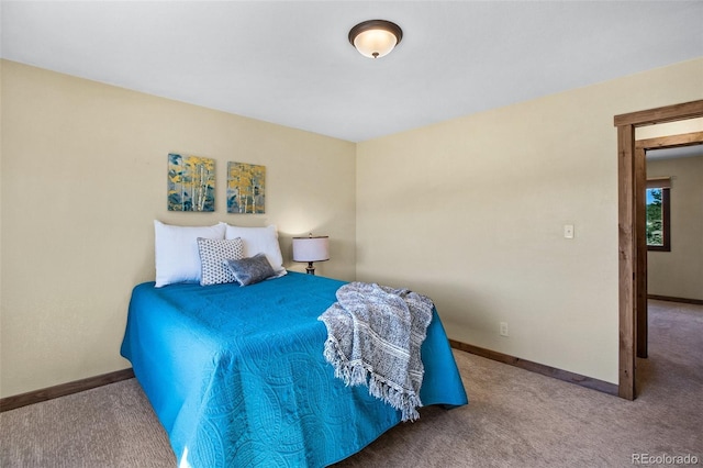 bedroom with carpet floors