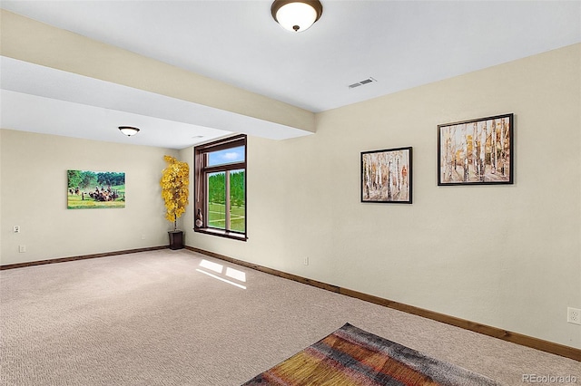 view of carpeted empty room