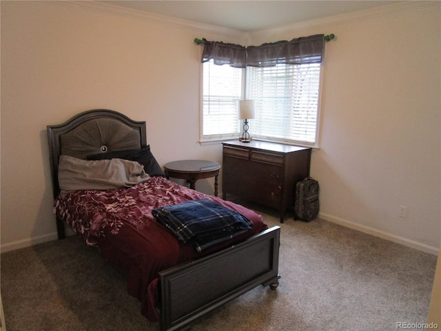 10522 Stoneflower Dr, Parker, CO 80134 - carpeted bedroom featuring ornamental molding and baseboards