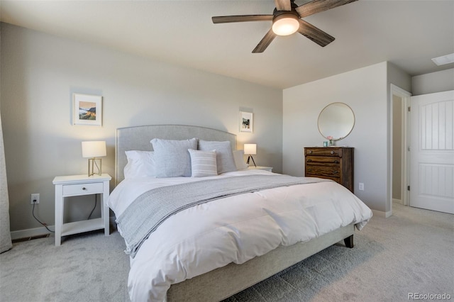 10024 Waterton Canyon Way, Colorado Springs, CO 80924 - carpeted bedroom featuring visible vents, baseboards, and a ceiling fan
