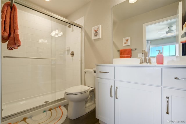 10024 Waterton Canyon Way, Colorado Springs, CO 80924 - full bath with a shower stall, vanity, and toilet