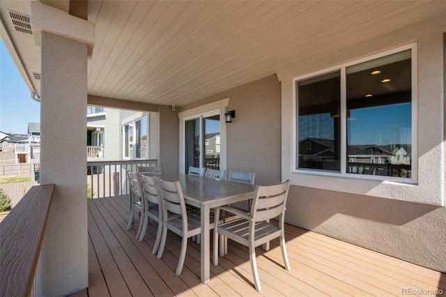 10024 Waterton Canyon Way, Colorado Springs, CO 80924 - deck featuring outdoor dining space