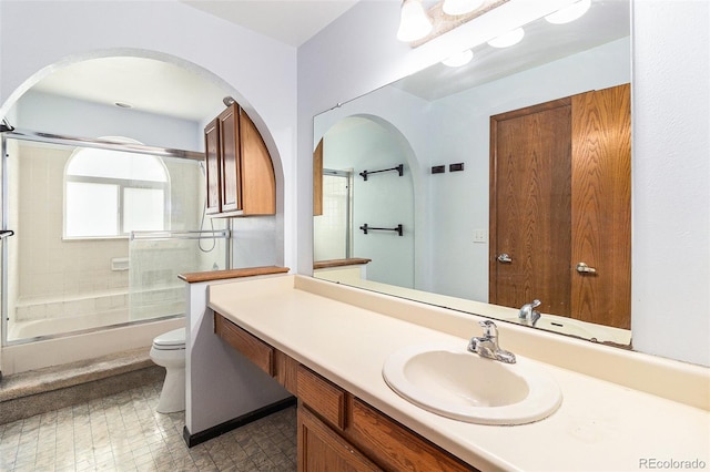 13317 Albion Cir, Thornton, CO 80241 - bathroom featuring vanity and enclosed tub / shower combo