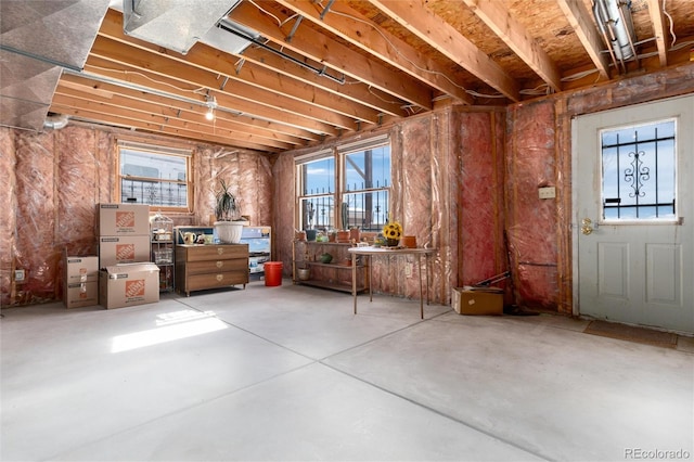miscellaneous room featuring concrete floors