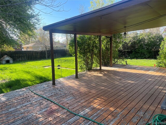 6139 S Adams Dr, Centennial, CO 80121 - view of wooden terrace