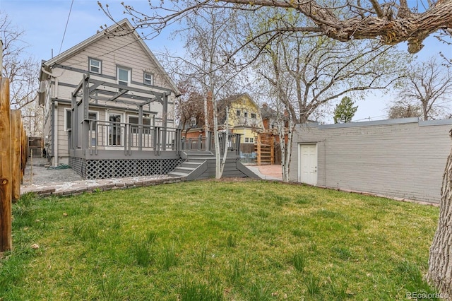 321 S Emerson St, Denver, CO 80209 - rear view of house with a deck and stairs