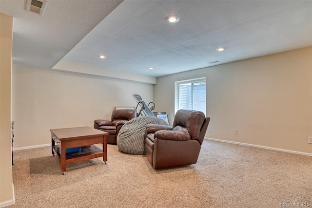 972 Columbine Ave, Colorado Springs, CO 80904 - living room featuring carpet flooring and recessed lighting