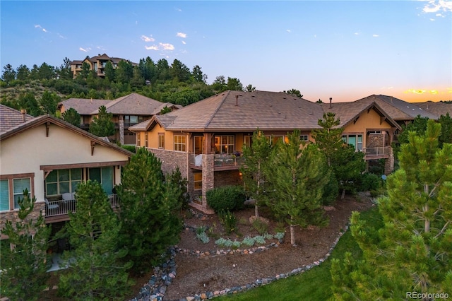 view of front of property with stucco siding