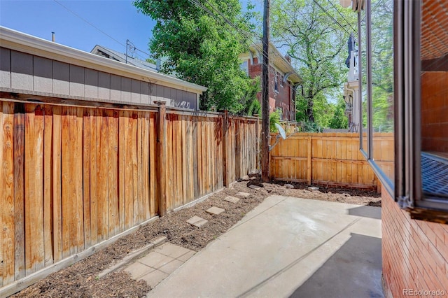 view of patio / terrace with fence
