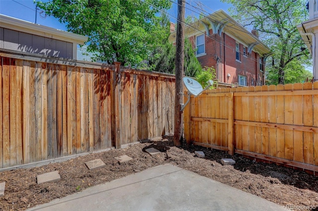 view of patio / terrace with a fenced backyard