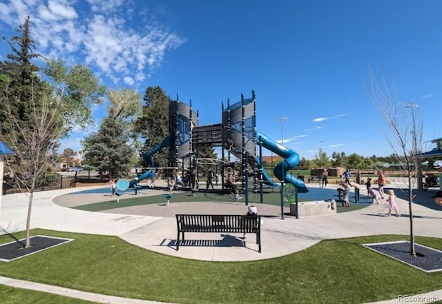 view of jungle gym