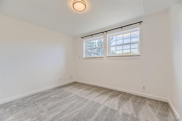 spare room with carpet floors