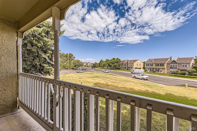 view of balcony