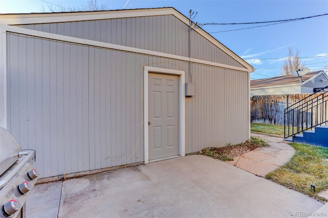 view of outbuilding