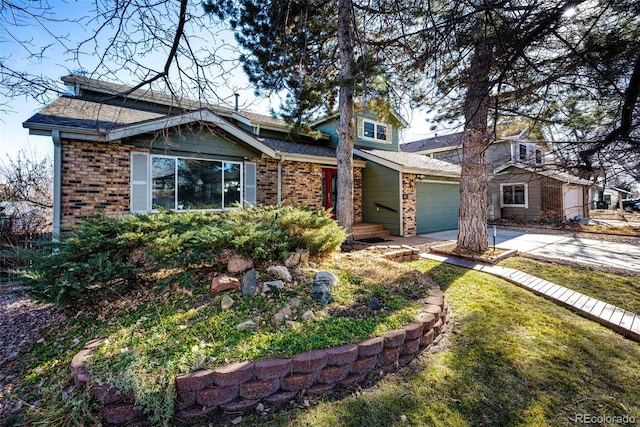 craftsman-style house with a garage