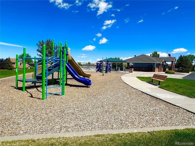 view of communal playground