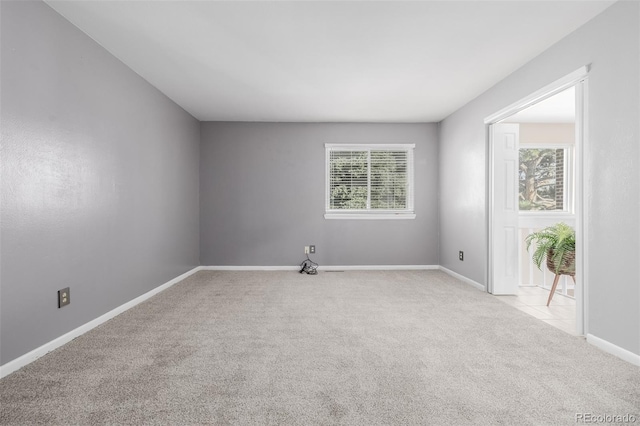 carpeted empty room featuring a healthy amount of sunlight