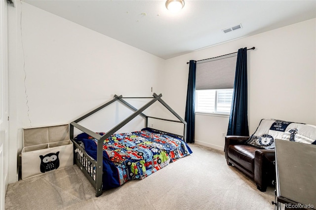 bedroom featuring carpet flooring